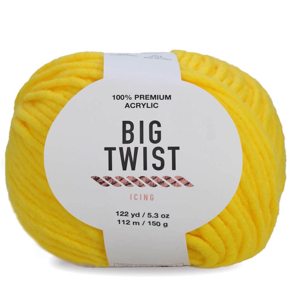 Big Twist Icing Yellow Yarn Bundle